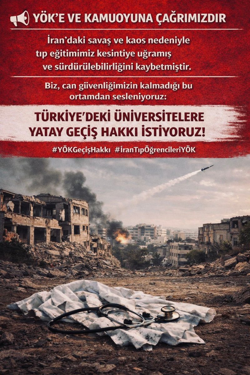 tubaakrttt00's tweet photo. Yüzlerce öğrencinin geleceği belirsizlik içinde. İran’daki savaş nedeniyle eğitimimize devam edemiyoruz. 70 gündür YÖK’ten çözüm bekliyoruz. #YÖKSesVer @erolozvar @YuksekogretimK https://t.co/6ch8tYVF5U