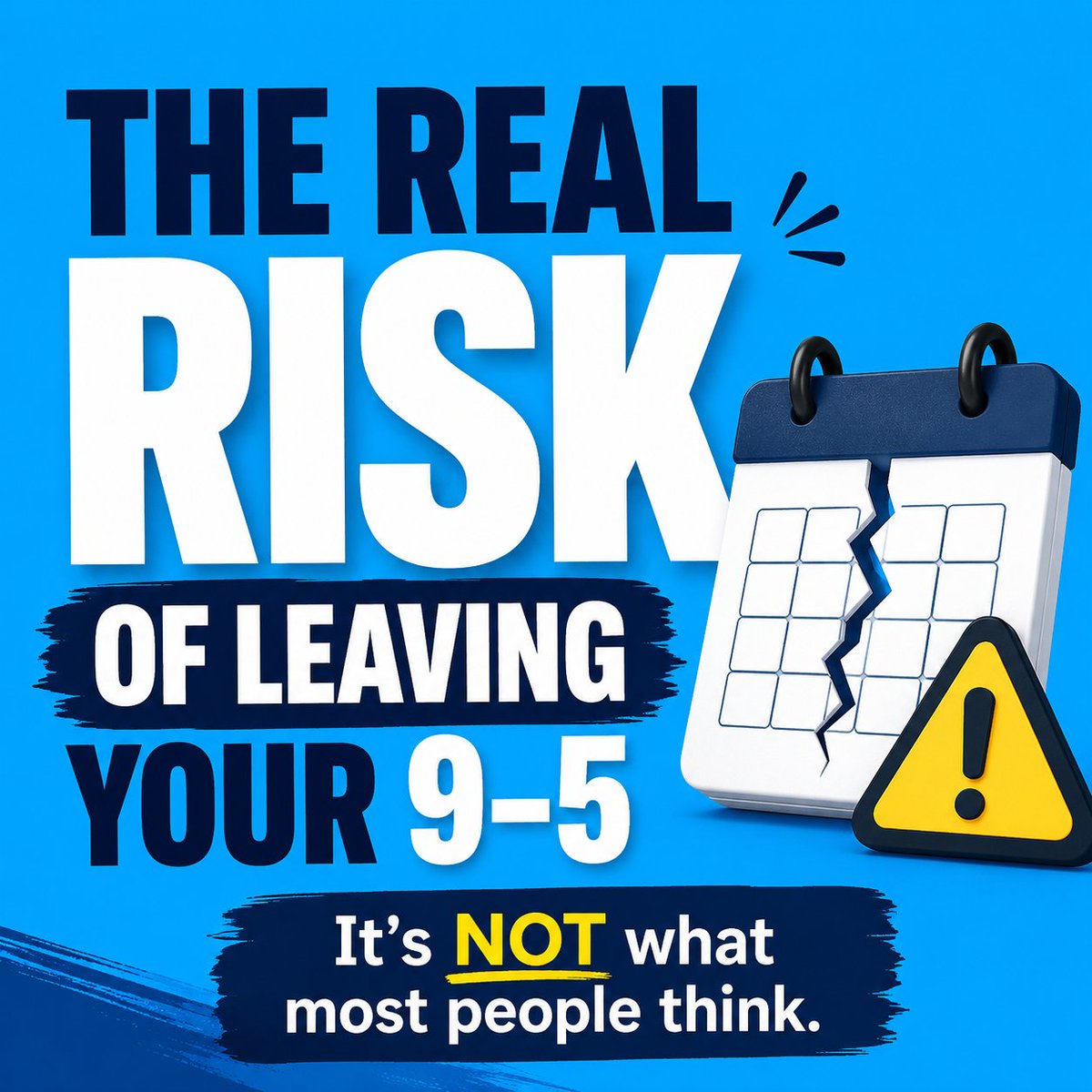 MoneyGrowthTips's tweet photo. 1/3
The biggest risk in leaving your 9-5?

Not losing income.

Losing structure.

No boss.
No deadlines.
No clear plan.
That’s why most side hustles fail early.
Before you quit, build these 3 habits first:

• Track your weekly income
• Block work hours on your calendar https://t.co/OhPFVwe5WA