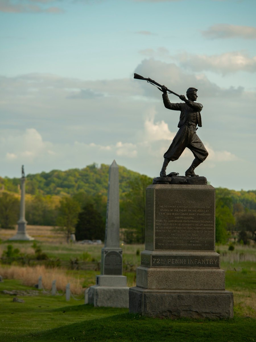 DestGettysburg's tweet photo. There’s something unforgettable about walking the grounds of Gettysburg National Military Park.

Stand where history unfolded and explore the battlefield that changed a nation forever.

#gettysburg #visitpa https://t.co/Xrq2G9vTjW