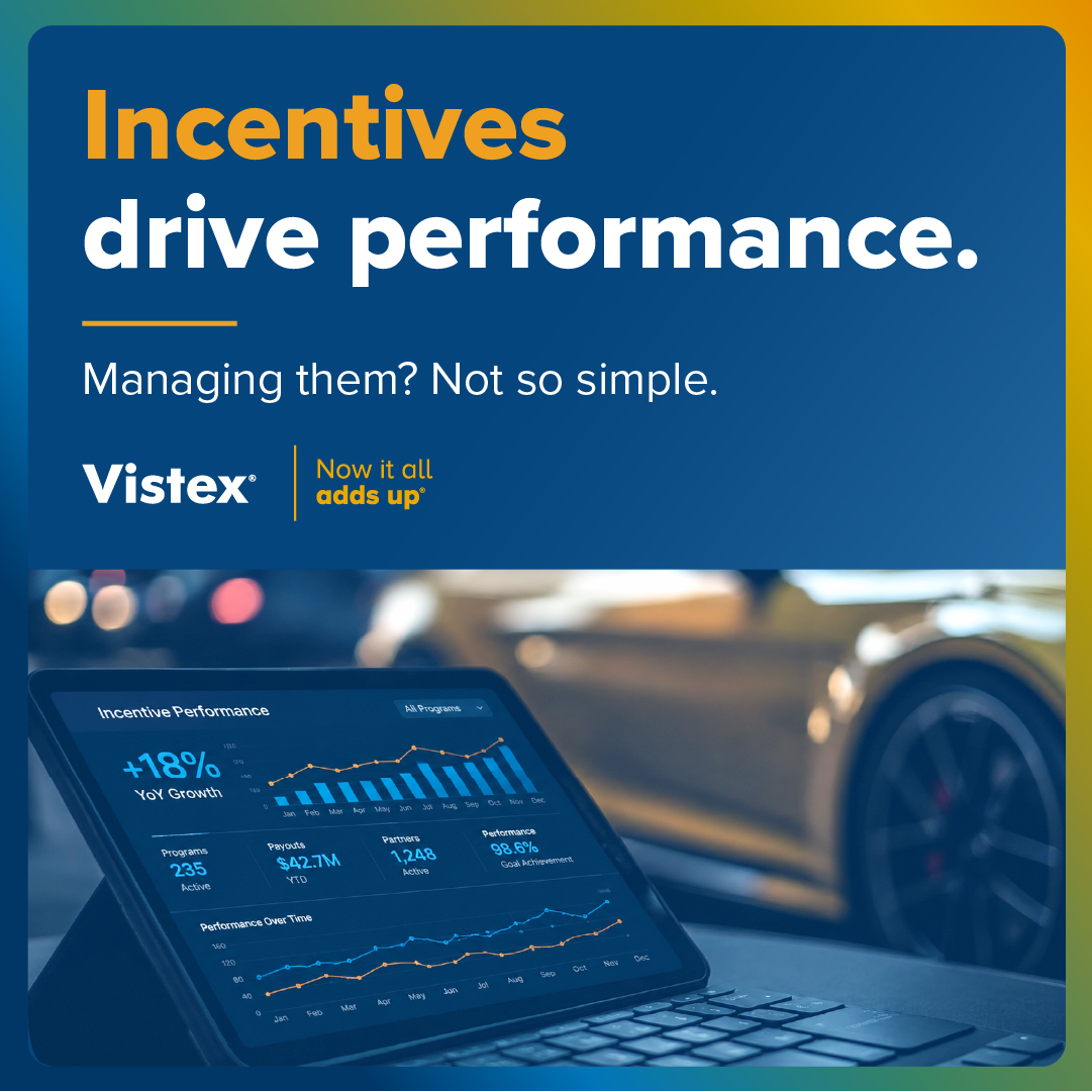 Vistex's tweet photo. Incentives still drive automotive performance and remain one of the most effective ways to influence dealer behavior and move inventory. 🚗

Stay in control: ➡️ https://t.co/WboMTdEw47

#Automotive #IncentivePrograms https://t.co/WEOwtsiK4a