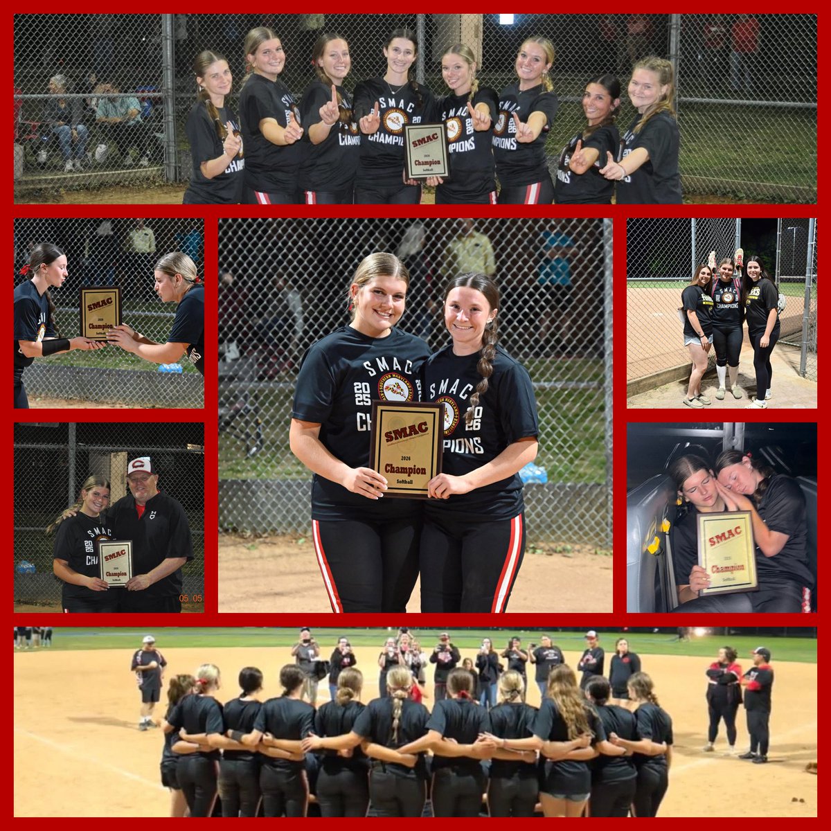 AbrielleCook's tweet photo. 🥎 SMAC CHAMPIONS🥎 We played the Huntingtown Hurricanes for the conference title with a 4-0 victory! Our pitcher @KarllieNelson27 and their pitcher @maddyhunley (my travel ball teammate) both had outstanding performances! So proud & blessed to play with them both!! Great competition!!!❤️ Fun Fact: My girl “K” achieved her 300th strikeout during this game!!❤️💪🏼🖤👏🏼👏🏼👏🏼👏🏼👏🏼👏🏼👏🏼