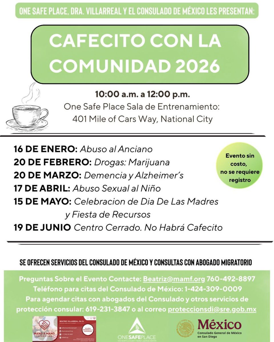 Consulado General de México en San Diego tweet media
