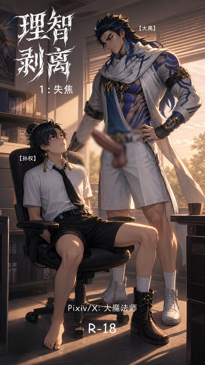 archmaging's tweet photo. 【王者荣耀】理智剥离-1：失焦（大禹x孙权, 24P2K高清） | 大魔法师 

新来的体育老师大禹以“篮球教学”的名义

将孙权引入办公室——为了满足他肮脏的欲望

完整高清无码请见：
https://t.co/38FG9KwB3f

#孙权 #大禹 #师生 #催眠 #鞋袜 #脚袜 #白袜 #王者荣耀 #漫画 https://t.co/MenaNKLV7a