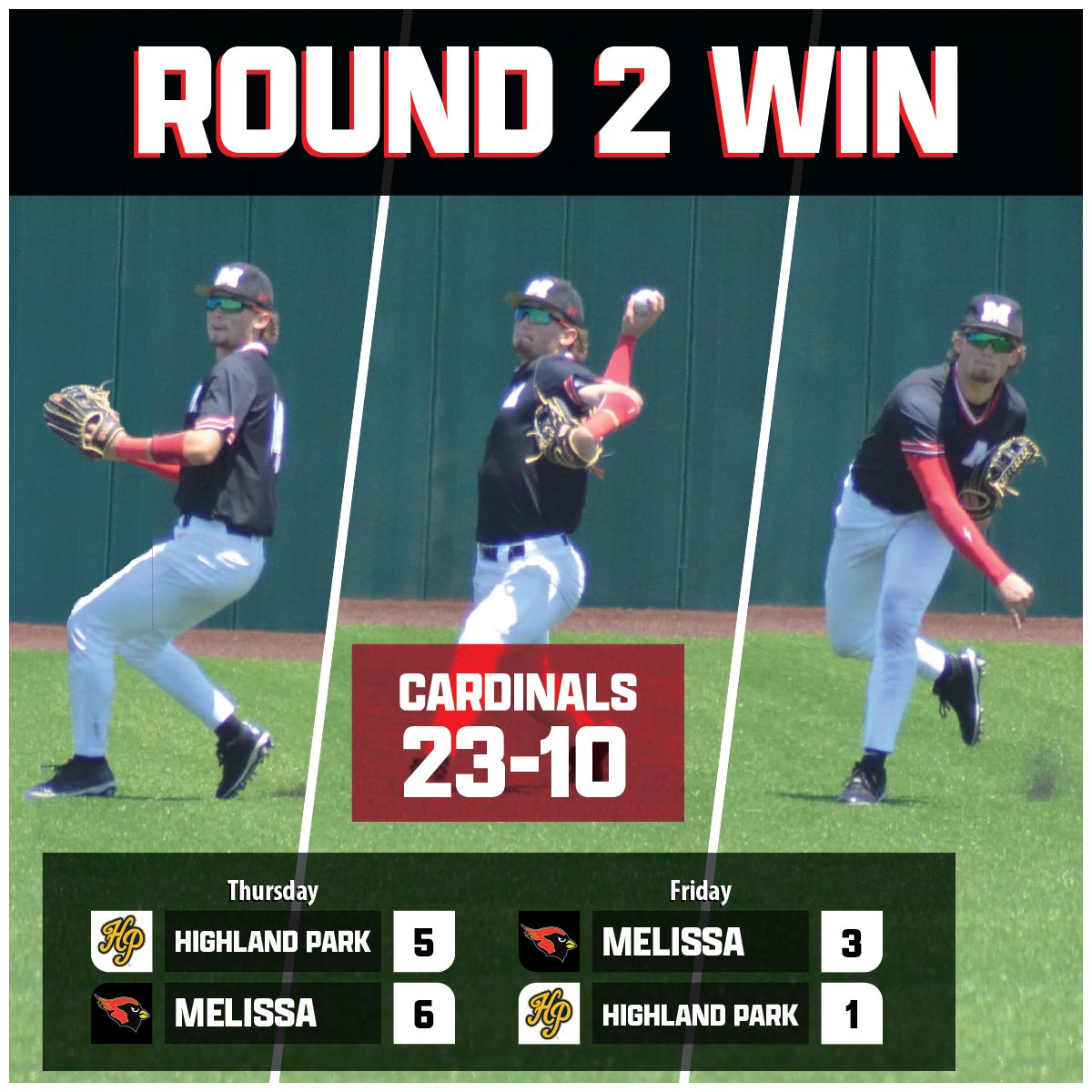 RhettWaite's tweet photo. Huge round 2 series win over a tough Highland Park squad. Everyone stepped up and contributed in a big way - that’s what makes this team fun. Big outings from @CooperCass5509 &amp; @cullenscott32 on the hill. 

Time to get ready for the next one. #DirtyBirdz https://t.co/StarCcCTNk