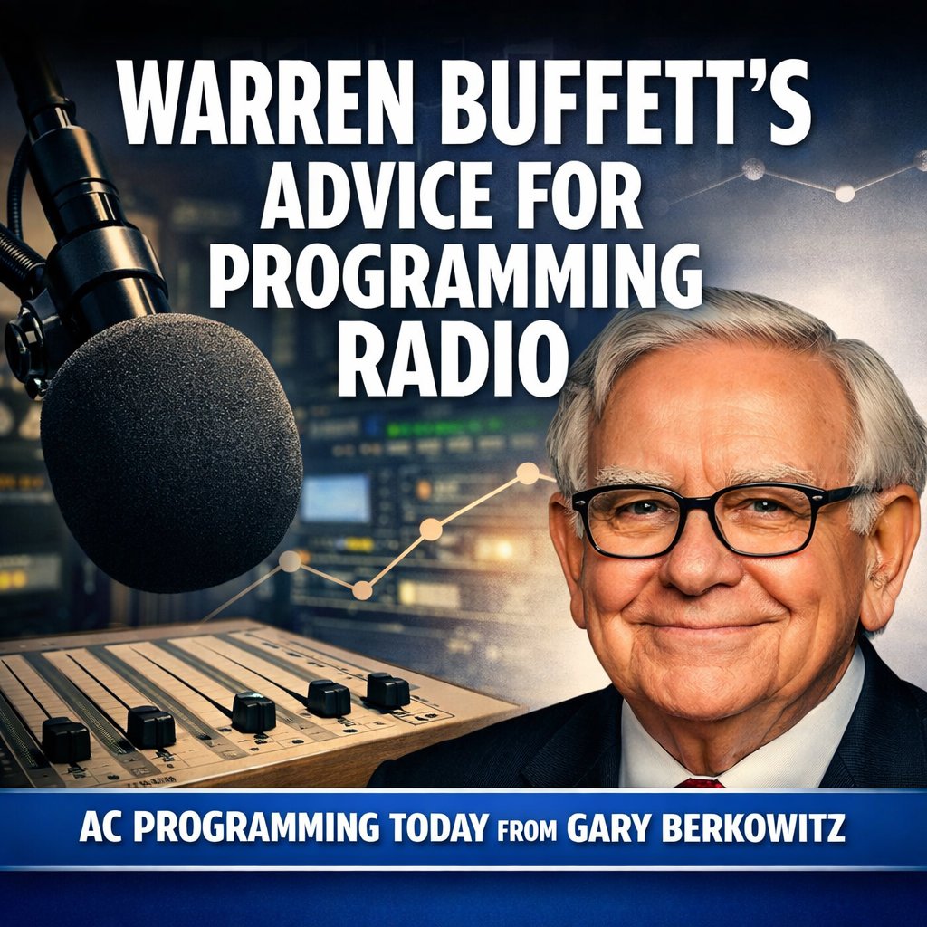 garyberk's tweet photo. Warren Buffet's advice for radio programming. https://t.co/BKhete3nKg https://t.co/frDdwuz1lL