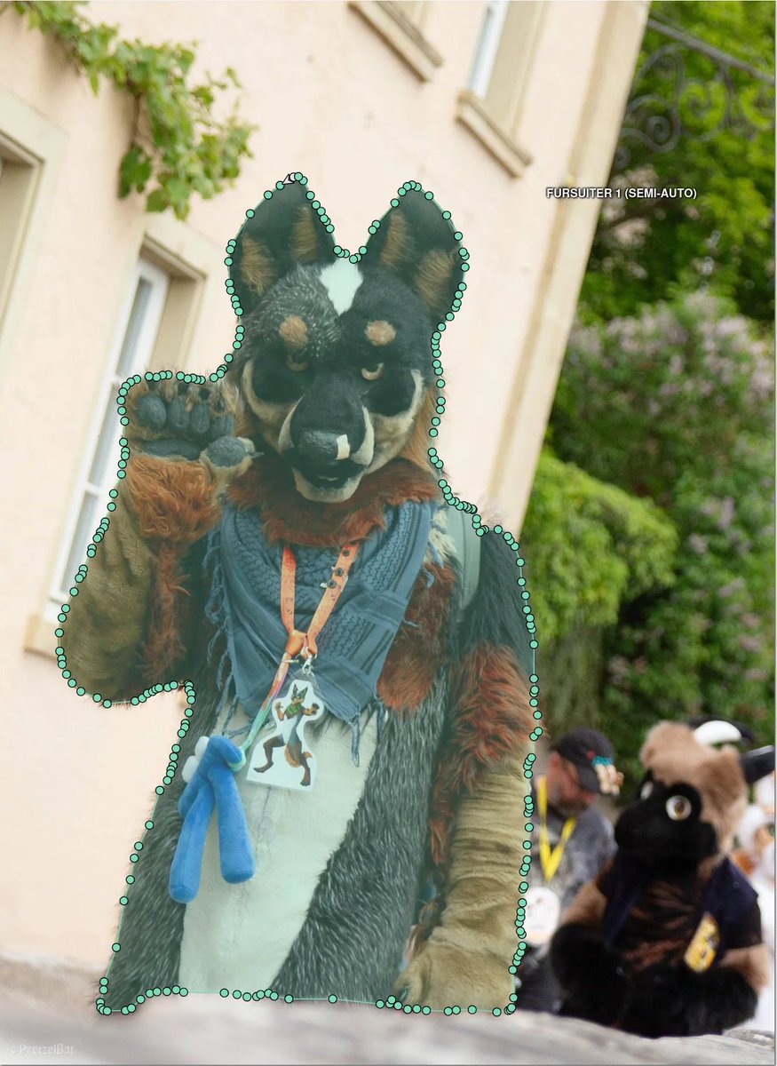 BluishGecko's tweet photo. I've been #greenlit a bit late for last #Fursuitfriday
Am experimenting with computer vision models custom-trained for fursuiters, interesting applications ahead
#furry #fursuit #shenanigans
📷
@pretzelbat
📷#Rothenburg suitwalk 2023, organized by
@2Pfoten .bsky.social https://t.co/bh9zPqmmMk