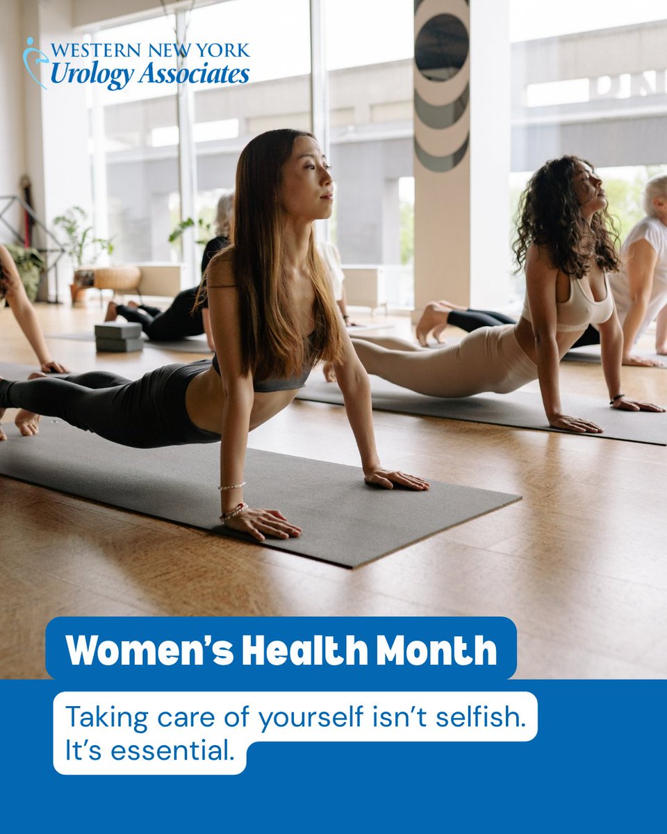 WNYUrology's tweet photo. Women’s health is more than a once-a-year conversation.

#NationalWomensHealthMonth is a reminder to prioritize the screenings, check-ins and conversations that too often get pushed aside in the commotion of everyday life.

Taking care of yourself isn’t selfish; it’s essential. https://t.co/BK8XY20Hvl