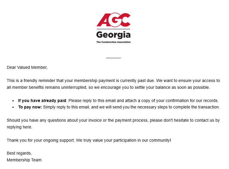AGCGA's tweet photo. 🚨 SCAM ALERT 🚨

Please be advised that the message shown in the image associated with this post is fraudulent and did not originate from our organization.

If you have any questions or concerns, please contact our office. https://t.co/2hc6qGcu7o