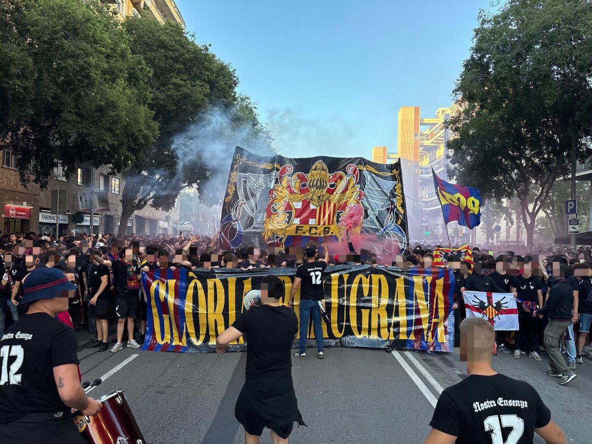 NOSTRAENSENYA's tweet photo. Prèvia FCBarcelona - RM / 10-05-2026 

Jornada històrica i que quedarà gravada a la memòria. 

Victòria contra el nostre màxim rival i campions de Lliga a casa nostra. 

Nostra Ensenya priva i anima!

#NE #NostraEnsenya #privaianima https://t.co/3pA8H3IU2d