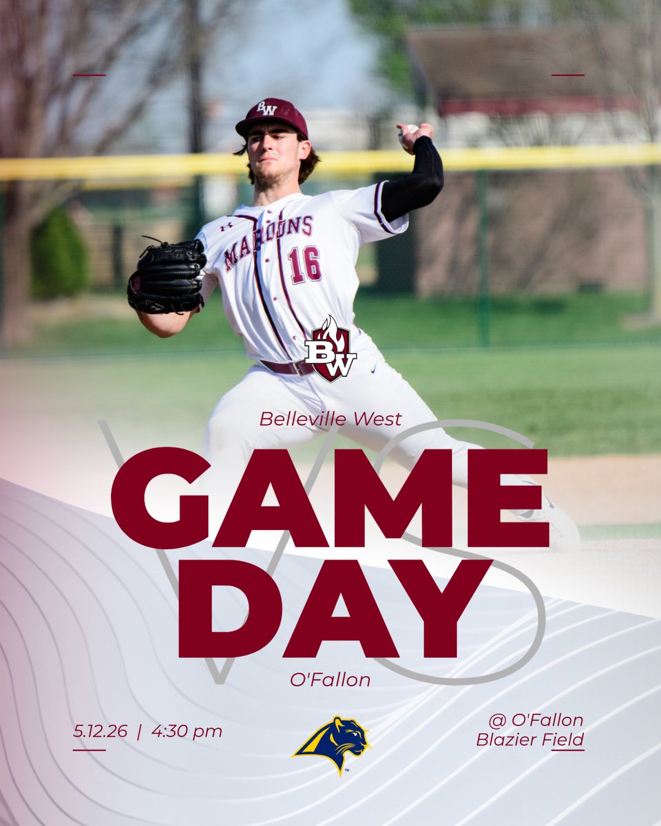 Maroon_Baseball's tweet photo. BW Varsity/JV travels to O’Fallon to face the Panthers, with a 4:30 PM first pitch. Varsity will play at Blazier Field, while JV will play at O’Fallon Community Park.
Freshman hosts O’Fallon at 4:30 PM.

#MaroonsBaseball https://t.co/EQlk1Gs4Dp