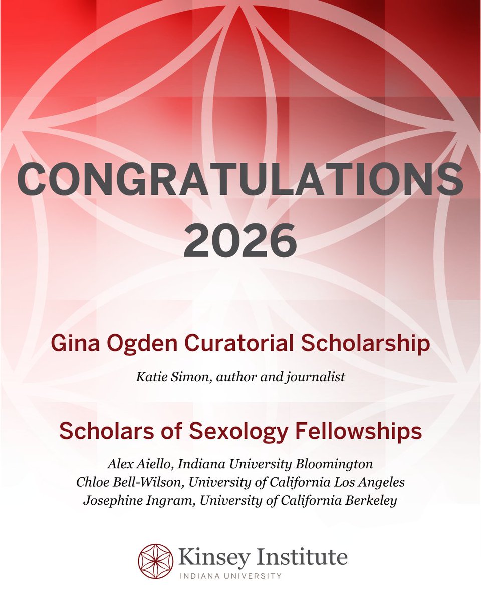 kinseyinstitute's tweet photo. CONGRATS to our new scholarship awardees, who will receive funding to support projects using our archives 🎓🎉 they will study the history of sex education, fertility medicine, &amp; queer families, +develop new resources to help survivors of sexual assault &amp; their partners 👏 https://t.co/oVmJSGtAkL