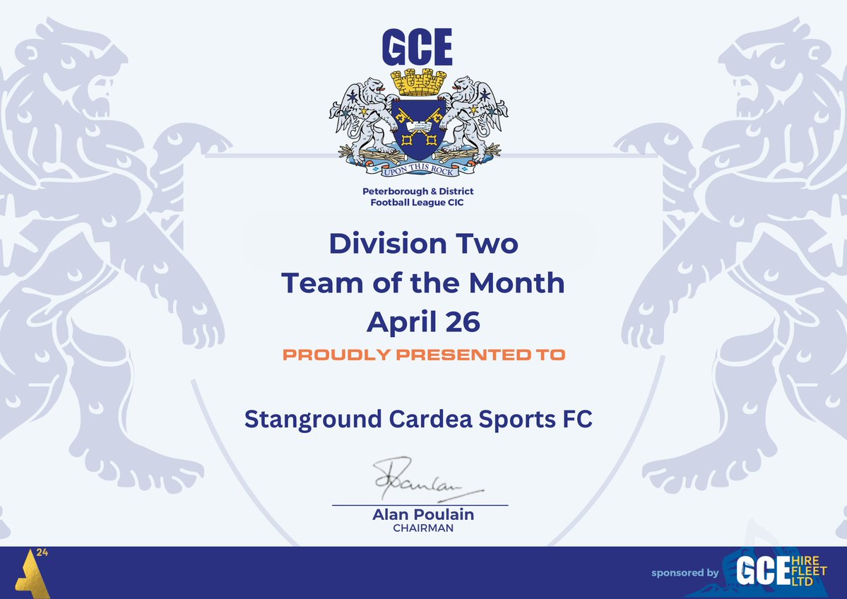 Peterborough & District Football League tweet media