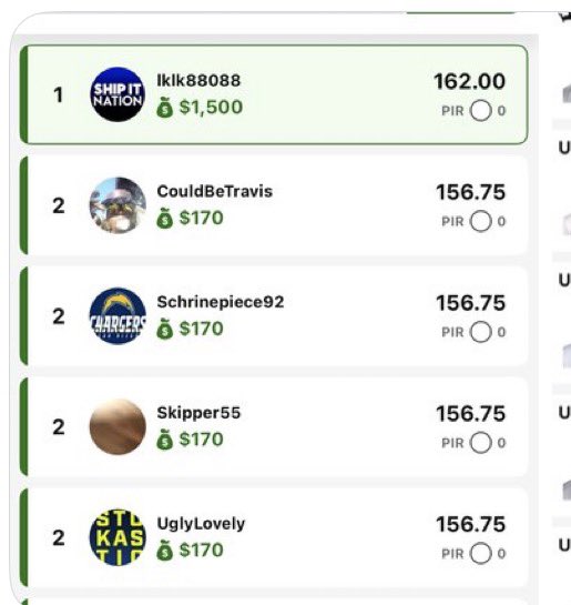LucasKempton's tweet photo. @ShipItNation @Hoop2410 @ToeTagginTambo @titletown2121 @hebrewcheetah @sheetspwns @Nadesify @hamwhich8dfs @BigMarley3 @g_rizen @FantasytipsMatt Some of the many screenshots to back it up🚀🚀🚀 https://t.co/kkLf8fZx0m