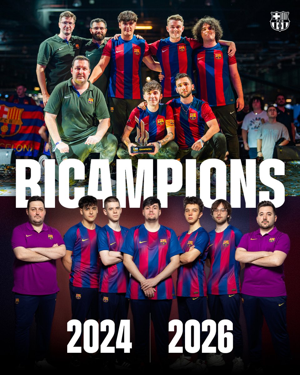 Jogu_22's tweet photo. 🏆CAMPIONS NACIONALS DE VALORANT 2026🏆

S'acaba una etapa de 3 anys al Tier 2 nacional (per fi), on hem aconseguit ser els millors al 2024 i al 2026 🙌

@meisoNFPS @xikii_gg @MartinJToribio @Fit1nho @GuardyVAL @globeXFPS @stonezyyyy @Kajuksz 

#ForçaBarça 💙❤️ https://t.co/lTvE1zJyRP