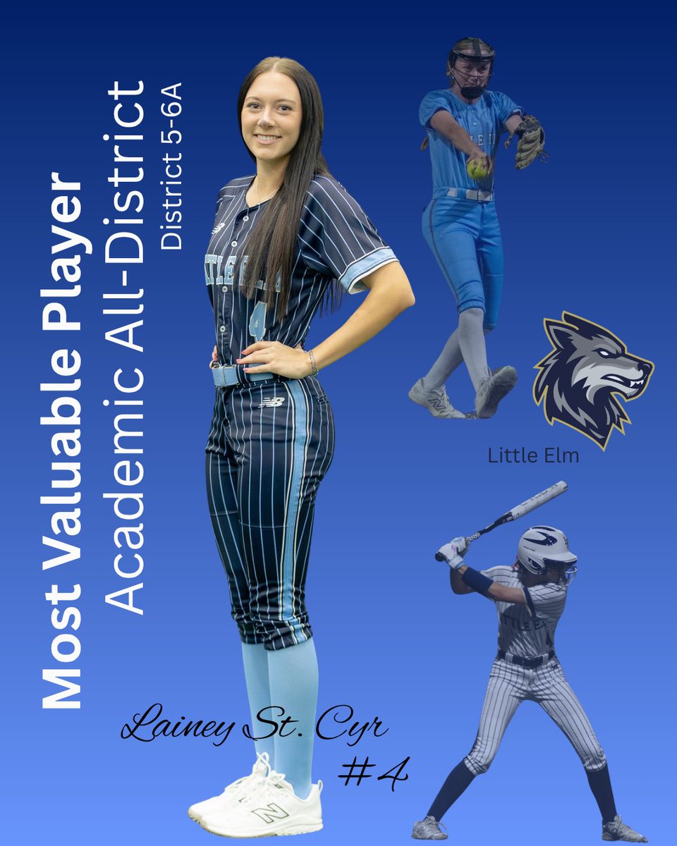 ADKINSGOLD16U's tweet photo. Congratulations to LAINEY ST. CYR! 
🥎2026 Most Valuable Player🥎
🥎Academic All-District 5-6A🥎
#halosup😇 https://t.co/Mn0x7w7j0r