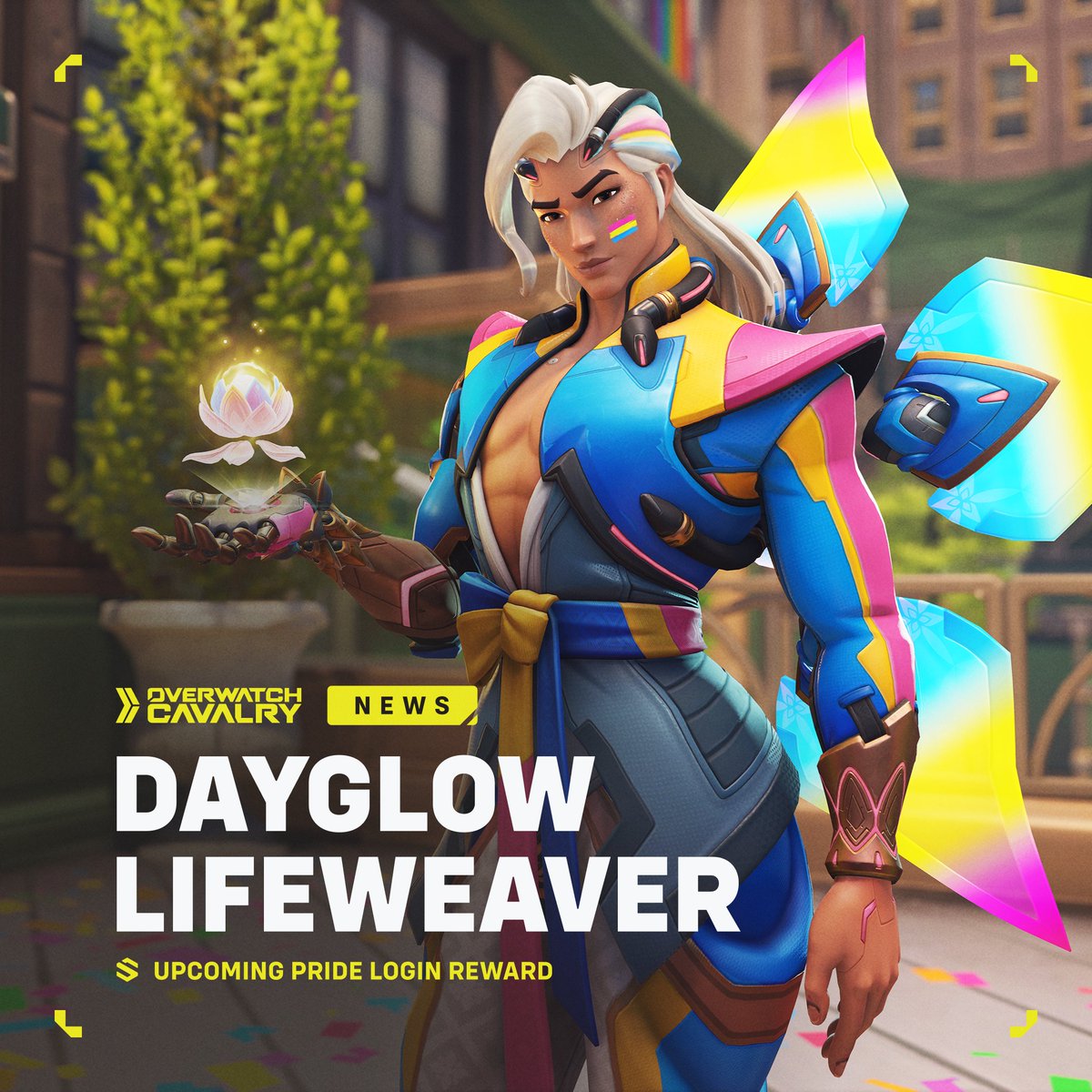 New Upcoming #Overwatch Login Reward 💛

To celebrate Pride Month, log in to automatically receive new and returning Pride cosmetics, including the Dayglow Lifeweaver skin and spray!

🗓️ Available: June 01 - June 30