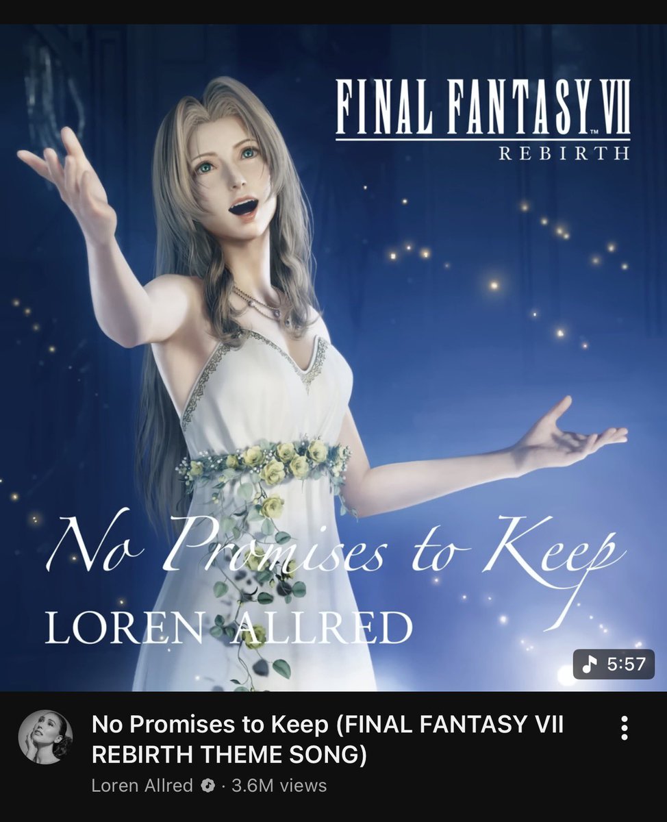 จะเป็นเพลงไหนได้ิีอีกนอกจาก no promises to keep ตอนเล่น rebirth จบนั่งฟังทุกวันน้ำตาซึม ติดอยู่ในใจมาตลอด