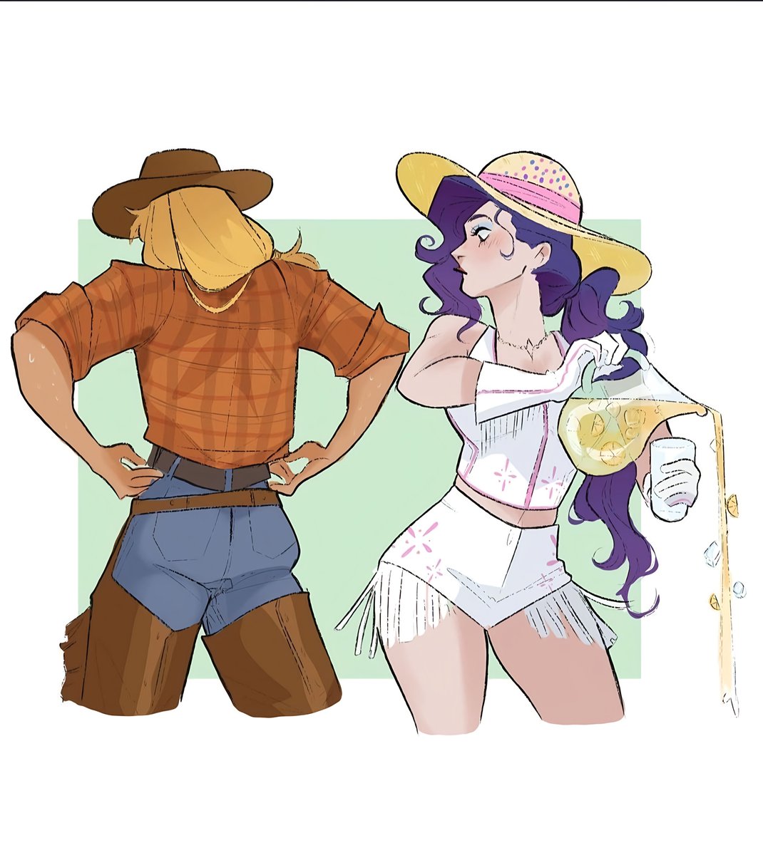 Applejack x Rarity!
#mlpfanart