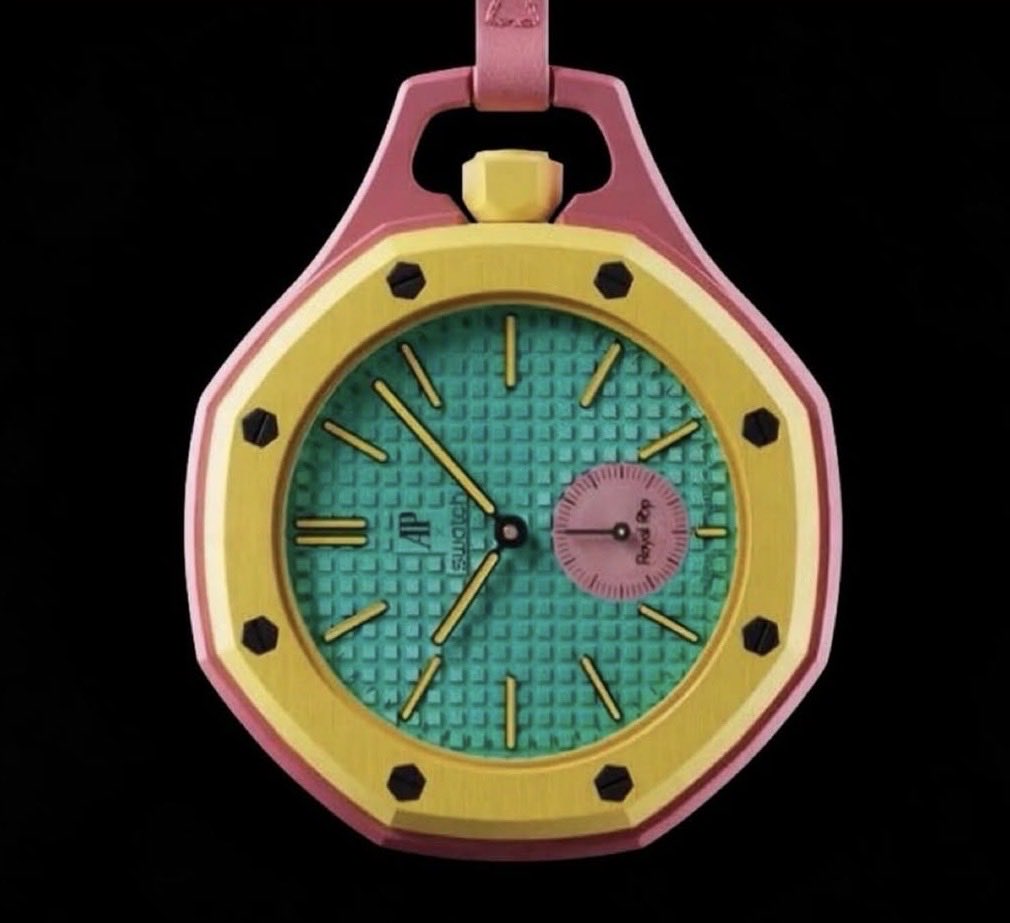ataher33's tweet photo. The AP x Swatch collab pump faked the entire hood 🤣💀 https://t.co/m5Fuu20ec0