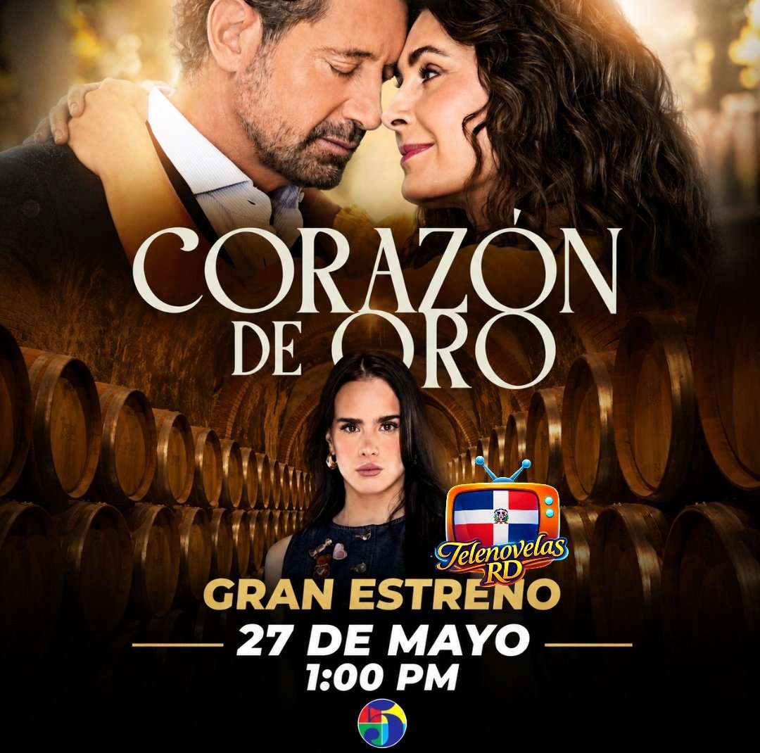 TelenovelaRD's tweet photo. 🇩🇴República Dominicana tendrá un #CorazónDeOro en su gran estreno el 27 mayo por @TelemicroHD 1PM.

#MayrínVillanueva @gabrielsotoMEX @GalaMontes2 @KlitboCynthia #DiegoOlivera @andreatorreh @NovoaRafaell @moisesspenaloza @JpabloGil @ERIKAMAZAPAN @JulioMannino @juanangel_mx https://t.co/v58a9Y4FXT