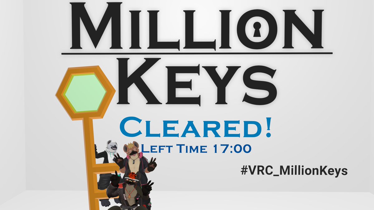 Aki4423_vrc's tweet photo. #Find_the_Difference
#VRC_MillionKeys
#VRC_登竜問
楽しかった!KEYWORDSもやったのに写真撮れてなかった https://t.co/c0yhzlyGdV