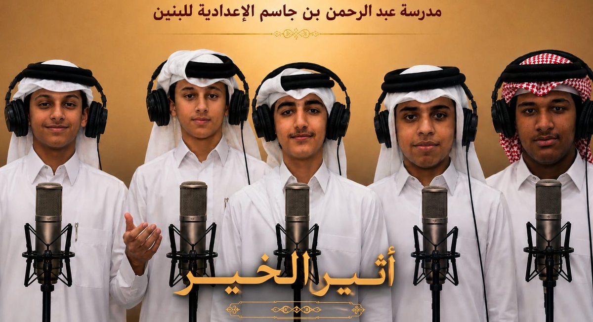 binjassim1's tweet photo. تابعوا أحدث الإبداعات الإذاعية لطلاب مدرستنا، ضمن مشاركتهم في حملة «كفى» التي ينظمها النادي العربي بالتعاون مع وزارة التربية والتعليم والتعليم العالي، وذلك في إطار دعم المواهب الطلابية وتعزيز الرسائل التوعوية الهادفة.https://t.co/ZkFJuPao3Q https://t.co/m7FFBea1D1