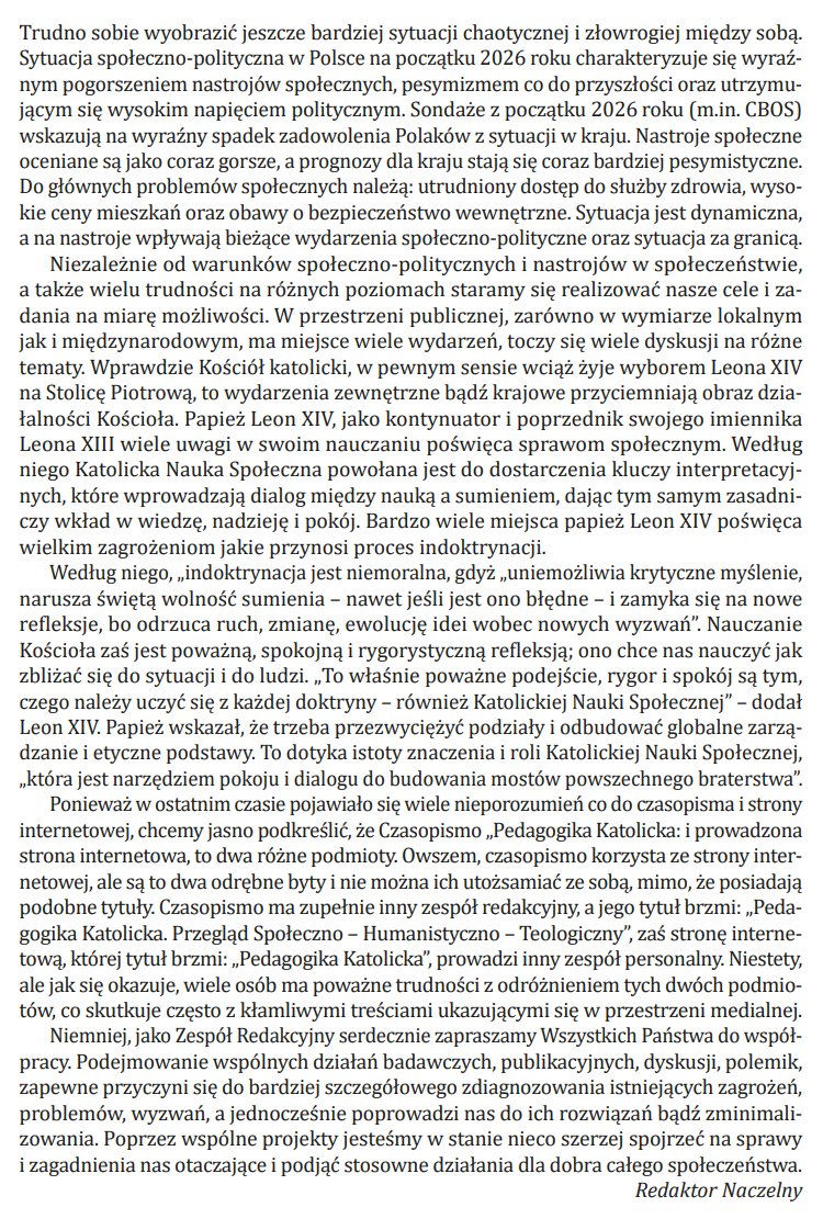 instpustynnego's tweet photo. Czas na lekturę najnowszego numeru PedKatu. Na pierwszy ogień idzie oczywiście przepiękny wstęp napisany przez x. Zimnego. Podkreśla on, że strona czasopisma to kompletny, odrębny byt od czasopisma "Pedagogika Katolicka." z innym zespołem redakcyjnym. xD https://t.co/wH3qvbPu6V
