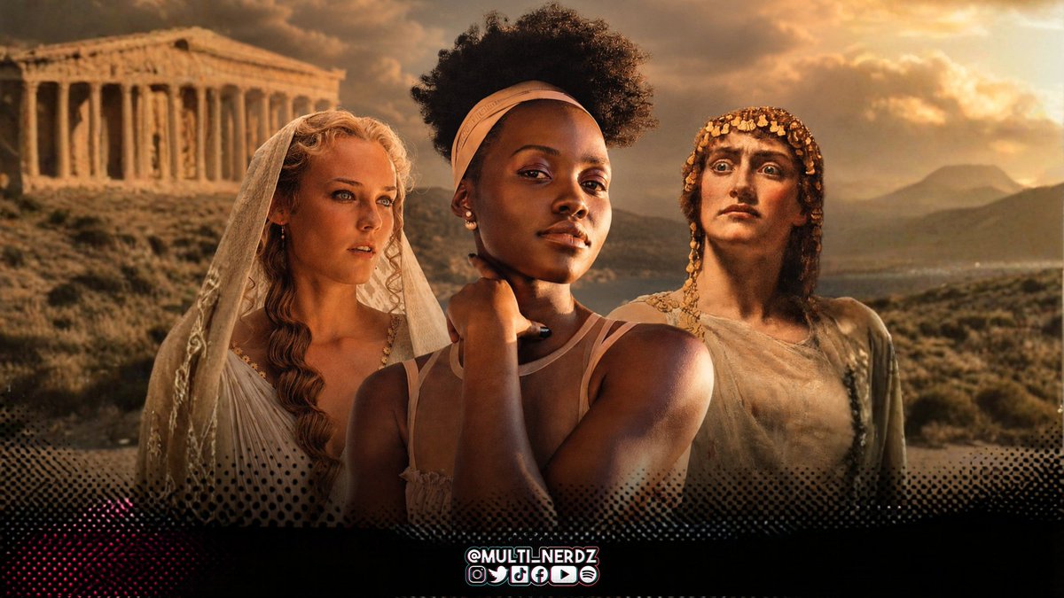 🚨⚡ OFICIAL: LUPITA COMO HELENA DE TROIA; O papel da talentosa ganhadora do Oscar Lupita Nyong'o em 'A Odisseia' foi finalmente confirmado. Ela interpretará as irmãs Helena e Clitemnestra.

Na mitologia, Helena é a figura central cujo rapto desencadeou a Guerra de Troia. Já sua