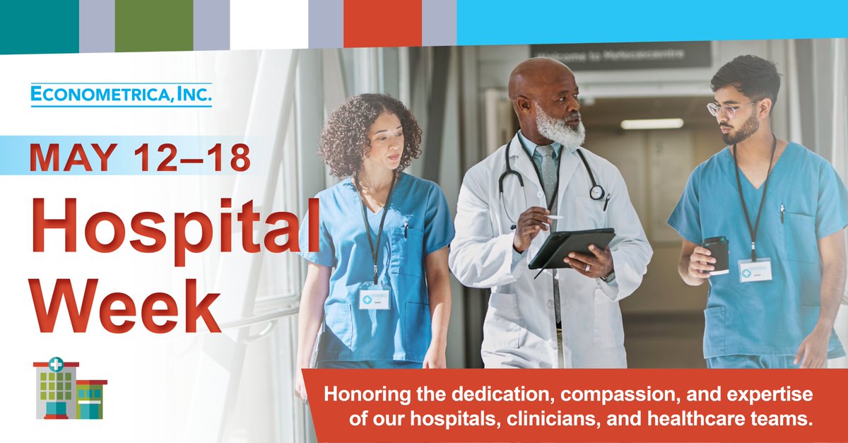 EconometricaMD's tweet photo. Honoring the dedication, compassion, and expertise 
of our hospitals, clinicians, and healthcare teams. #HospitalWeek https://t.co/7UNMIdhDtz