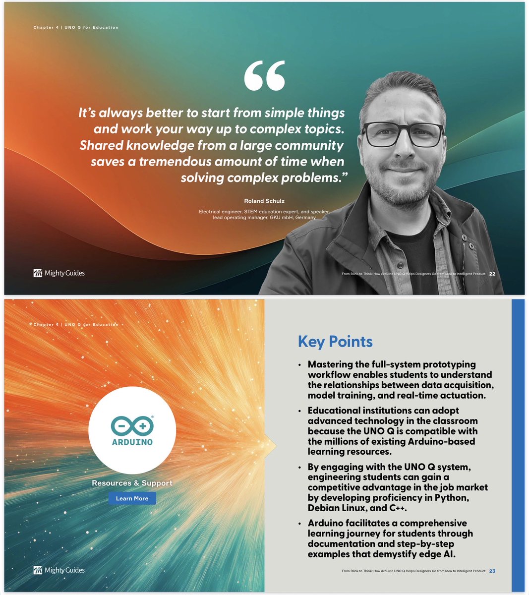r_schulz_maker's tweet photo. From Blink to Think: How @arduino UNO Q Helps Designers Go from Idea to Intelligent Product. #maker #coding #robotics  #education #STEM

@MouserElec Manufacturer ebooks: 

https://t.co/mPsOfuSDFH https://t.co/gjB0uPcL9K