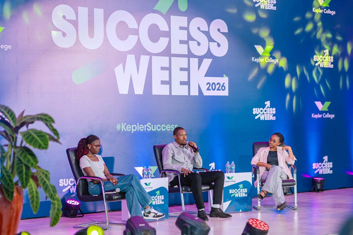 Kepler_College's tweet photo. Clinical psychologist Kwizera Rulinda [@RulindaIII] opened up Day 2 of #KeplerSuccess to the conversations students carry but rarely say out loud: mental health, the hidden toll of online harassment, substance abuse, suicide prevention, and building connections that actually sustain us.

#KeplerPathways