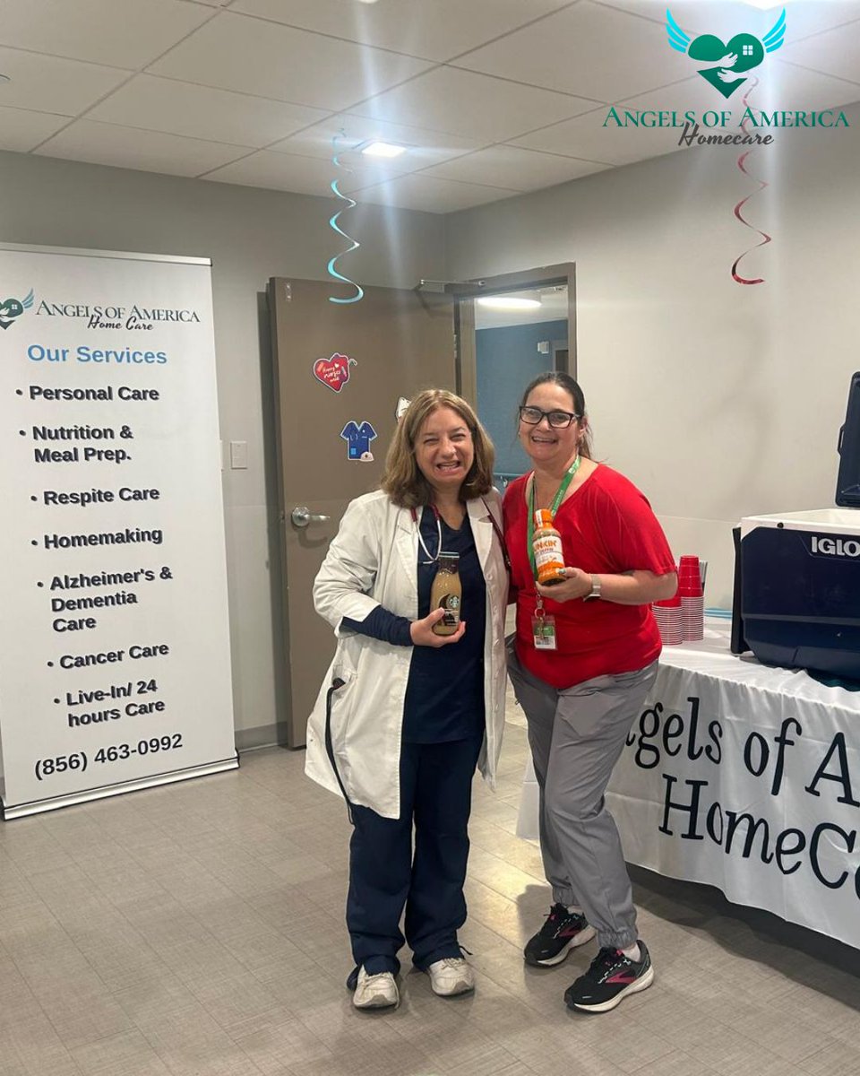 AngelsofAHC's tweet photo. Honored to celebrate Nurses Week with the wonderful team at Cambridge Rehabilitation in New Jersey. 🩵💚🩺

#NursesWeek #HealthcareHeroes #AngelsOfAmericaHomeCare #NewJersey #HomeCare #Nurse #SeniorCare #PersonalCare https://t.co/JIDP4SUpb3