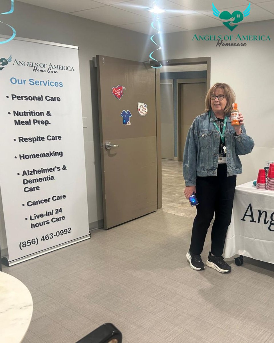 AngelsofAHC's tweet photo. Honored to celebrate Nurses Week with the wonderful team at Cambridge Rehabilitation in New Jersey. 🩵💚🩺

#NursesWeek #HealthcareHeroes #AngelsOfAmericaHomeCare #NewJersey #HomeCare #Nurse #SeniorCare #PersonalCare https://t.co/JIDP4SUpb3