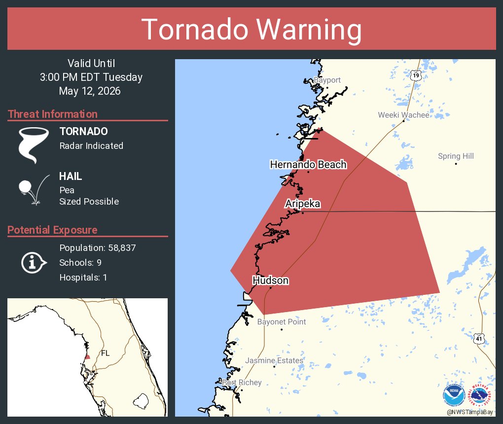 NWS Tornado tweet media