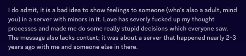 merrimoa's tweet photo. this is going to be my only post about this. Crabus, you are leaving out the most important parts of this little section right here, so i’m going to do everyone a favour and offer some additional context. and to everyone who reads, don’t harass anyone. thank you. https://t.co/6435NjmTNQ