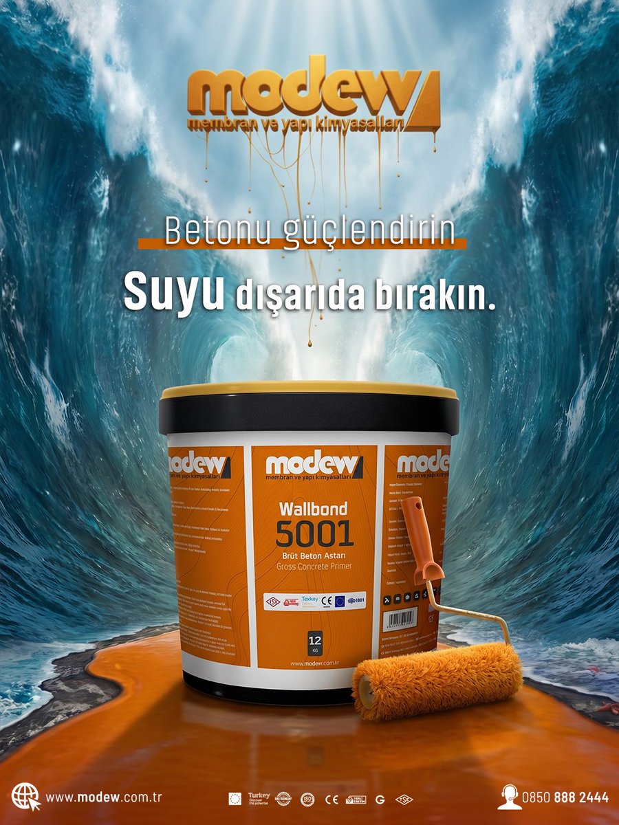 ModewYap's tweet photo. Modew Wallbond 5001 ile beton yüzeylerde profesyonel hazırlık, uzun ömürlü sonuçlar.

✅ Yüksek aderans
✅ Güçlü yüzey hazırlığı
✅ Profesyonel uygulama performansı

Betonu güçlendirin, suyu dışarıda bırakın.

#Modew #Wallbond5001 #BrütBetonAstarı #YapıKimyasalları #SuYalıtımı #İnşaat #Beton #Gaziantep #ModewBirYapıStandardı