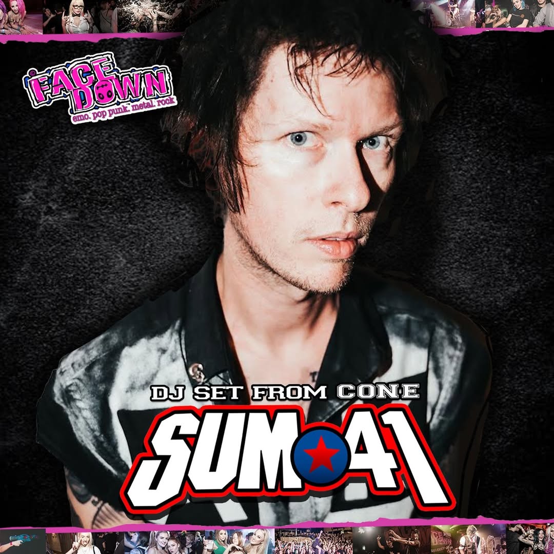 Sum41Brasil's tweet photo. 🪩 Dia 05 de Junho em Londres, Inglaterra 🇬🇧 Cone foi convidado para fazer seu set de DJ em Scala, King’s Cross, para a festa Face Down de Pop Punk, Metal e Emo. https://t.co/BUl7O5khee