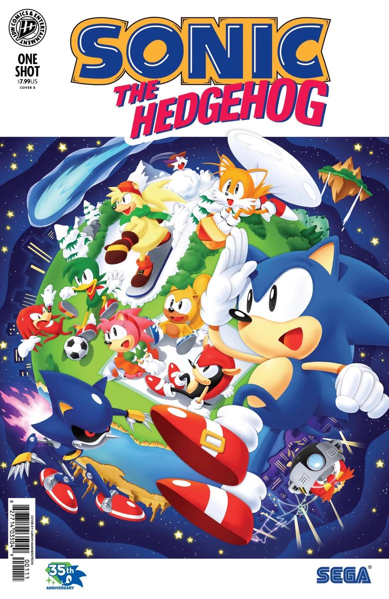 TheCheblix's tweet photo. @Alex_Hedgefox2 IDWs got the annual 90s nostalgia fanservice book, just have them in a single story there. Have them go up against the Battle Kukkus or sum shit, and make a reference to Spinball https://t.co/Ilyl5gi1Vl