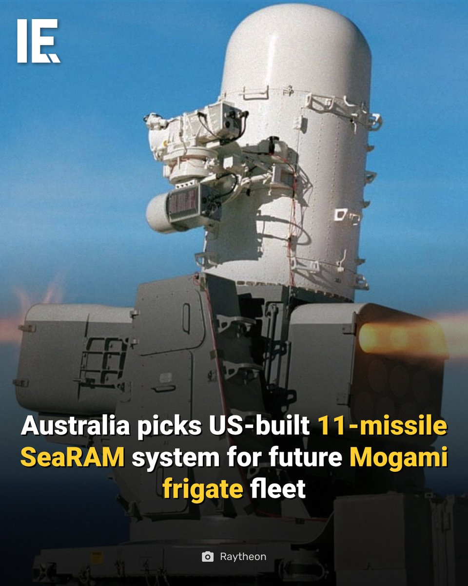 IntEngineering's tweet photo. Louisville-built SeaRAM systems will protect Australia's future Indo-Pacific frigate fleet.
https://t.co/ITqAjm5Oc5
#AustralianNavy #SeaRAM #NavalDefense https://t.co/juzCDSqqE7