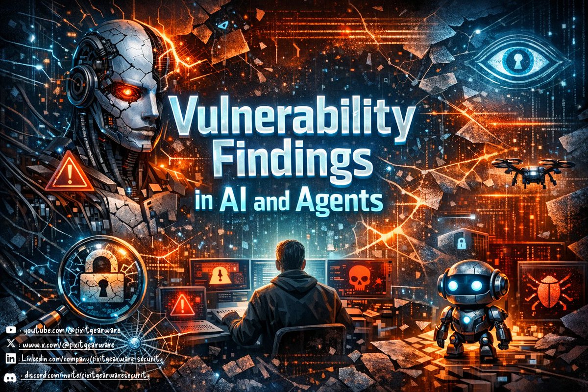 fixitgearware's tweet photo. Learning The Fundamentals of Modern Red Teaming: Identifying Security Gaps in AI Systems and Agents.

Vulnerability research now extends beyond traditional web penetration testing to include AI systems and agents.

 As organizations increasingly adopt AI to improve efficiency and support business goals, red teaming is evolving to address these emerging technologies.
Below are the key concepts security researchers should understand before assessing AI systems and agents for security weaknesses.

1.  Understand how large language models (LLMs) work and the core concepts behind them.

2.  Study retrieval-augmented generation (RAG) to understand how AI systems can be manipulated into producing hallucinations and false information.

3.  Learn how agentic AI operates and how it integrates with AI service providers, especially where those integrations may introduce risks such as unauthorized access or remote code execution.

4.  Understand how generative AI works, including how direct and indirect prompt injection can lead to data poisoning, backdoor behaviour, and other security risks.

5.  Study prompt engineering and encoded inputs. For example, attackers may use formats such as Morse code to bypass safeguards and trigger unintended actions in AI systems.

6.  Review AI service provider documentation to better understand API key management and how exposed keys can be discovered through third-party agents.

7.  Develop a strong understanding of supply chain risk and attacks, including how trust in third-party vendors can be abused as a path to privilege escalation.

These fundamentals provide a solid foundation for building effective prompts and conducting AI and agent penetration testing. 

Follow us for more Cybersecurity contents.
#FixitgearwareSecurity #Ai #Agents #LLM #OpenAi #OpenClaw #Claude
