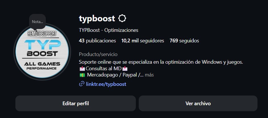 TYPBoost OPTIMIZACIONES tweet media