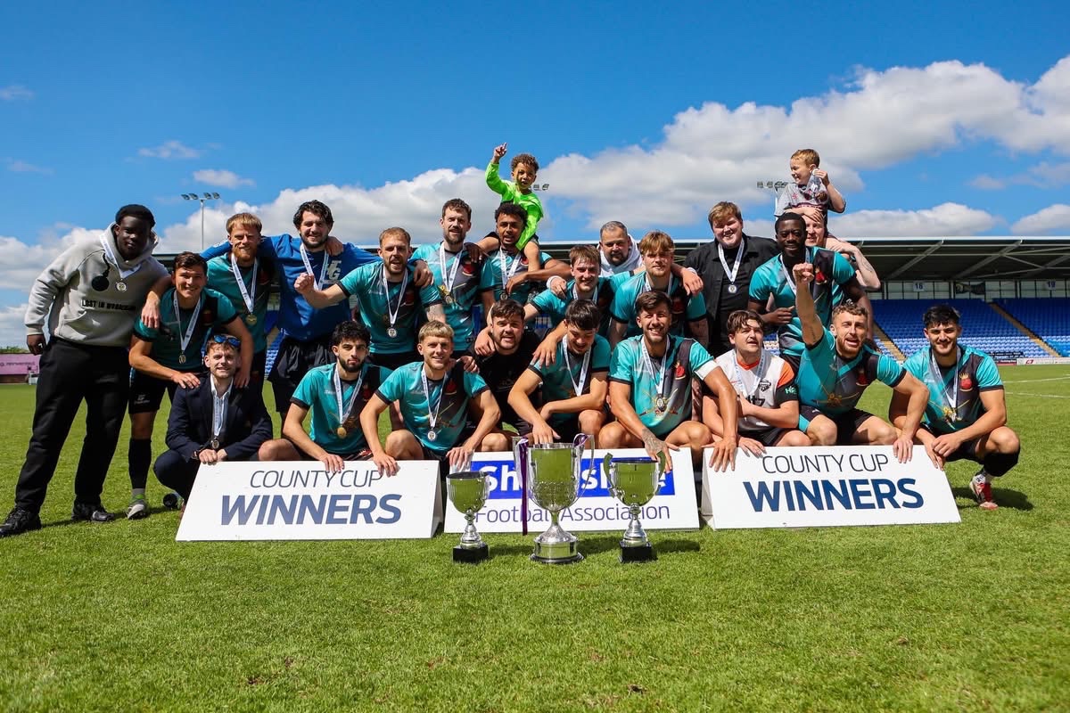 AfcWrekin's tweet photo. After 5 great years AFC Wrekin will be no more 😢

Like many clubs, we started as a conversation in a pub. 

Sunday league, in our short time we would say it’s an absolute must! 👏

Don’t think about &amp; don’t miss out 🤝

Thank you all for the great memories 💜 https://t.co/s5yfKSwajF