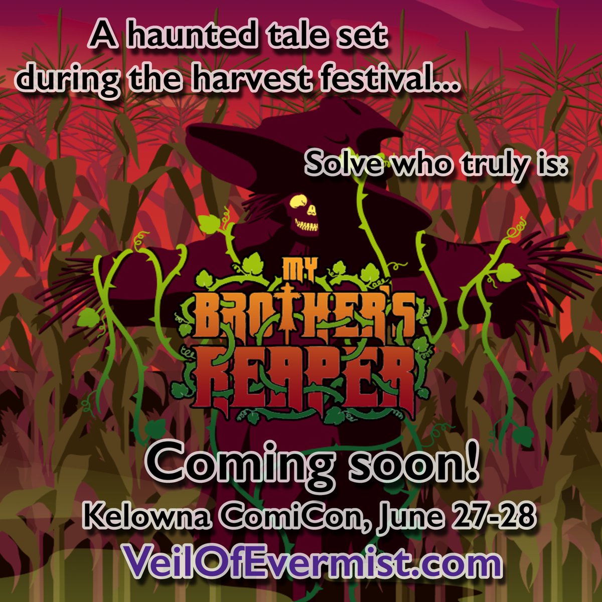 VeilOfEvermist's tweet photo. 🎃 Real ones remember "My Brother's Reaper," a special stream one shot which will soon be available for EVERYONE to play! Stay tuned for more details, coming soon! All will be revealed very soon indeed at @kelownacomicon ... #evermist #dnd #dungeonsanddragons #oneshot #convention https://t.co/Cp4d8KVbcT