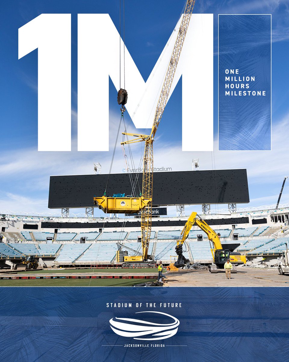 EverBankStadium's tweet photo. Thank you to our Stadium of the Future construction partners and crew! 🏗️ https://t.co/R059Zm9W2b