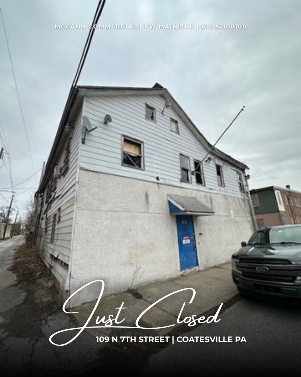 McCannCRE's tweet photo. Just Closed: 109 N 7th Ave | Coatesville

Corner RN-4 zoned property offering strong adaptive reuse and residential redevelopment potential.

Congratulations to Bryan on closing this deal! 🎉

Bryan Clay | 610.348.7490
McCann Commercial | KW Main Line | 610.520.0100 https://t.co/MnLleCNMbu