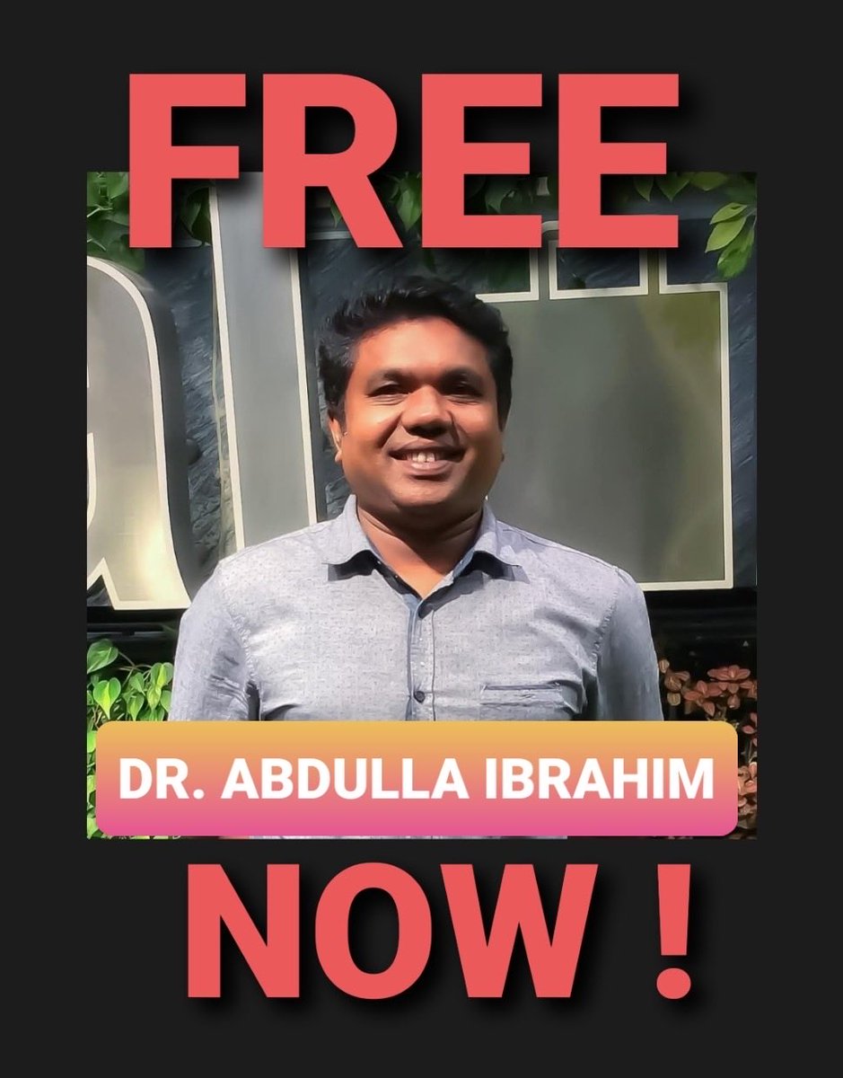rulaathif's tweet photo. .#GondiMuizzu 
#FreePoliticalDetainees
#FreeAdhadhuJournalists https://t.co/qcY7FDTUHE