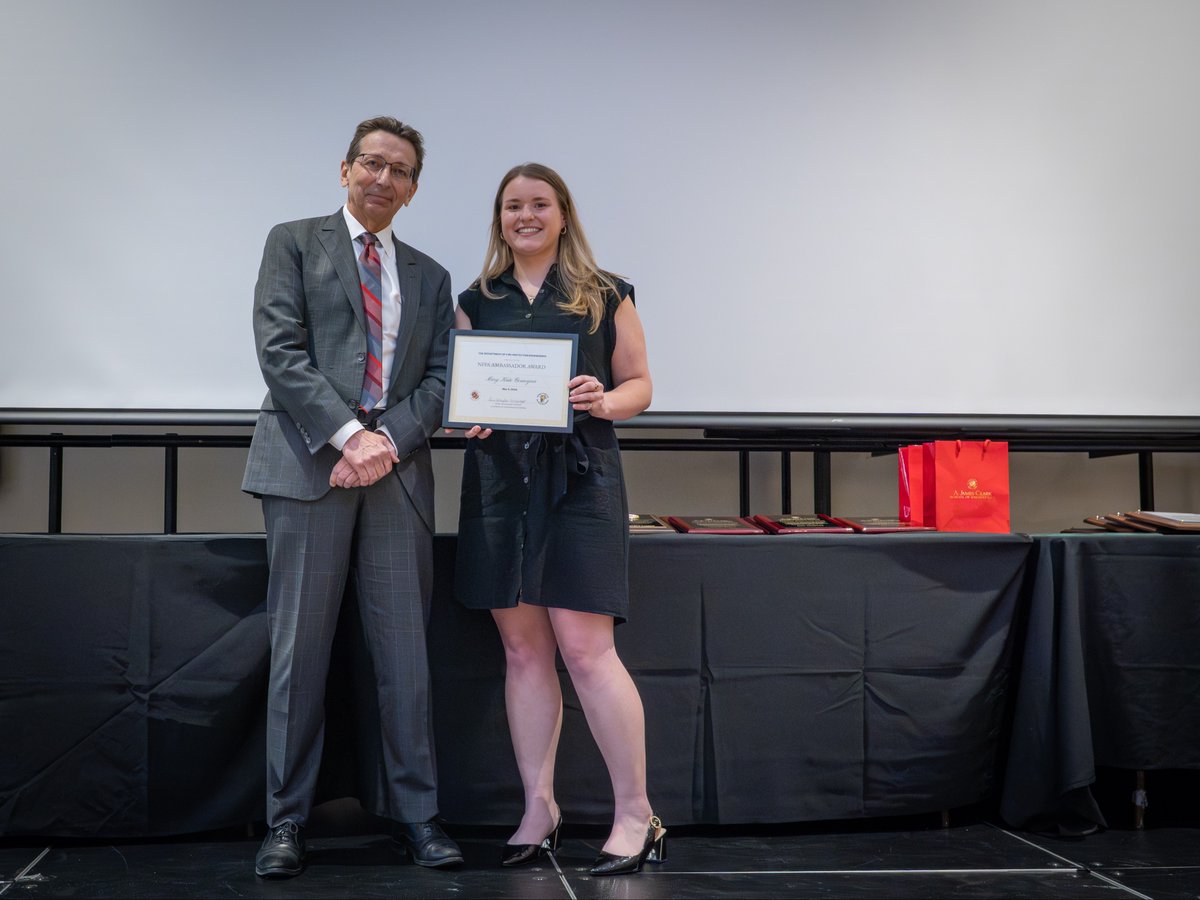 FPEUMD's tweet photo. Five undergraduate students majoring in fire protection engineering were recognized at the Clark School's annual Honors &amp; Awards celebration held on May 5.

Read more about each student's accomplishment: 🔗 https://t.co/CQxICO8OqK https://t.co/DMEhy6ku0o