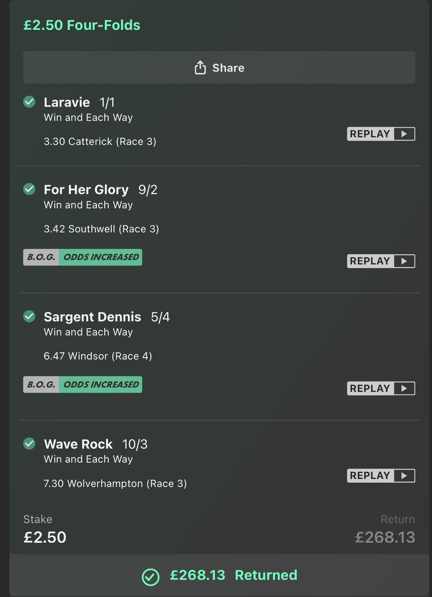 marcpt23's tweet photo. @GetYourTipsOut Forgot to post this yesterday - but what a bet - cheers Joe YET again. 
The fact you post these tips daily FOR FREE is unbelievable. You're a legend mate. Always honest.  Been following your bets for a couple years now and I'm massively up overall. https://t.co/PbqwOhTeOQ