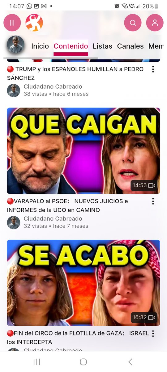 el_gen_martinez's tweet photo. La persona que se esconde tras esta cuenta, no ha tenido reparo alguno en crear una cuenta en una plataforma similar a Youtube, llamada Odysee, en la que se ha dedicado a publicar el TRABAJO tanto mío, como de otros creadores. Pero en su mayoría, de @LincetvMiguel y su canal @LinceTVpolitica y de mi canal El Gen Martínez.