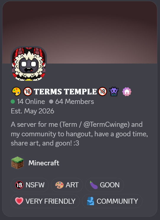 TERM🧩(Comms Open)👾Pixel Artist! :3🎨 (@TermCwinge) / Posts / X